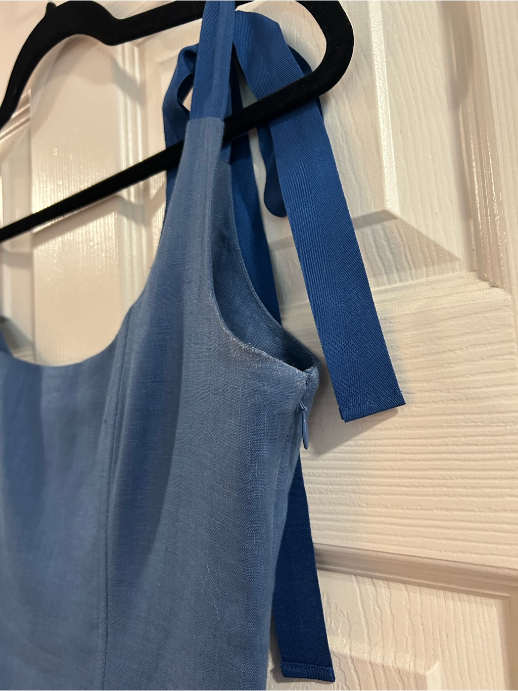 Of Her Own Kind Mirabelle Dress In Indigo Linen — image 5 of 7
